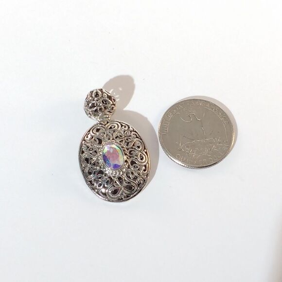 Mercury Mystic Topaz Pendant Sterling Silver - Picture 7 of 8